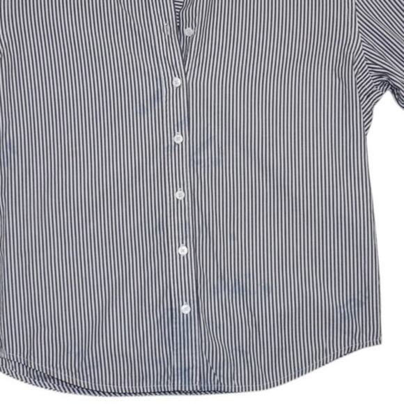 Reformation Striped Cotton Button-Up Shirt – Size XS - Picture 7 of 8